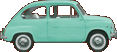 Turquoise fiat 600